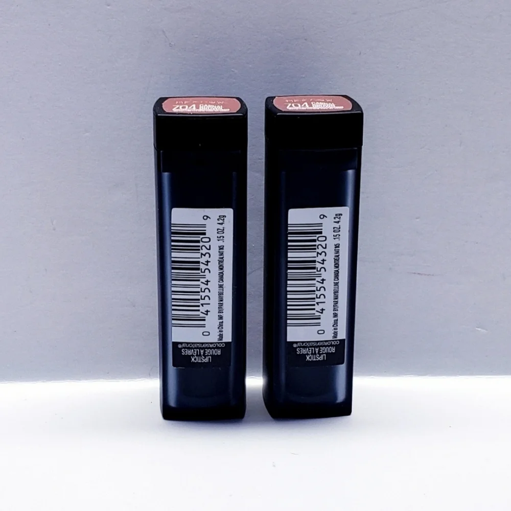 Maybelline Nude Lipstick Powder Matte in Carnal Brown #704 (2 pack)